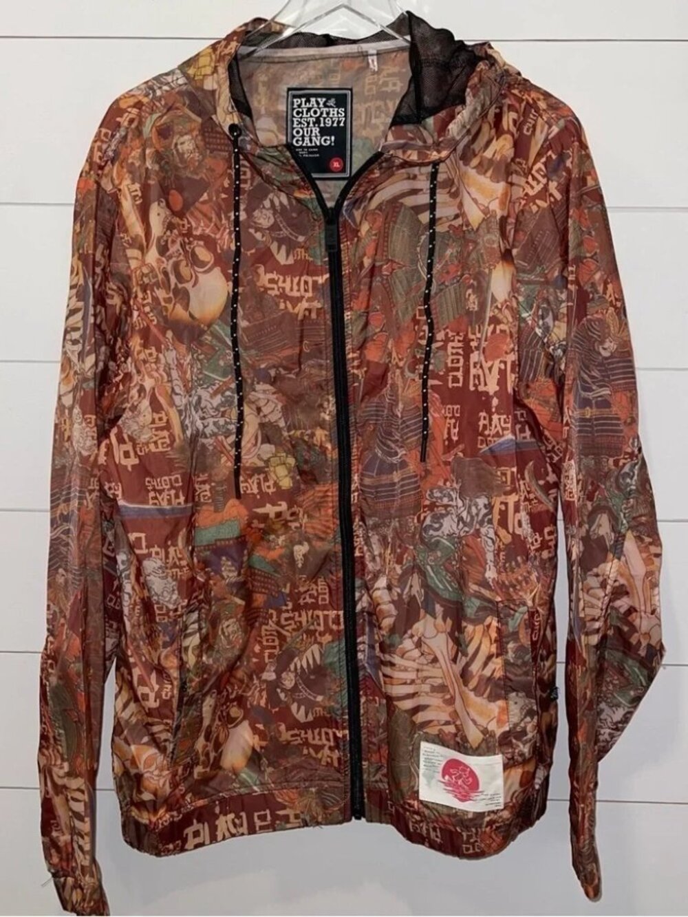 Play Cloths Y2K EST 1977 Our Gang Justice Graphic Jacket Mens Size XL